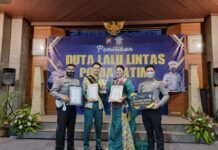 Juara Duta Lalu Lintas Polda Jatim Disabet Polres Jember