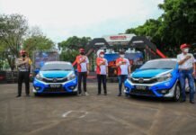 Kasat Lantas Polrestabes Surabaya Hadiri Pembukaan Honda Brio Slalom Challenge