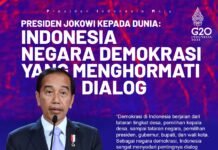 Presiden Jokowi Kepada Dunia : Indonesia Negara Demokrasi yang Menghormati Dialog