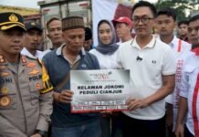 Gerakan Nusantara Bersatu Relawan Jokowi Buktikan Semangat Bantu Korban Gempa Cianjur