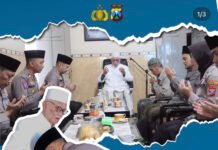 Kapolres Kediri Kota Mohon Doa Restu Dan Jalin Silaturohmi Ke Ulama